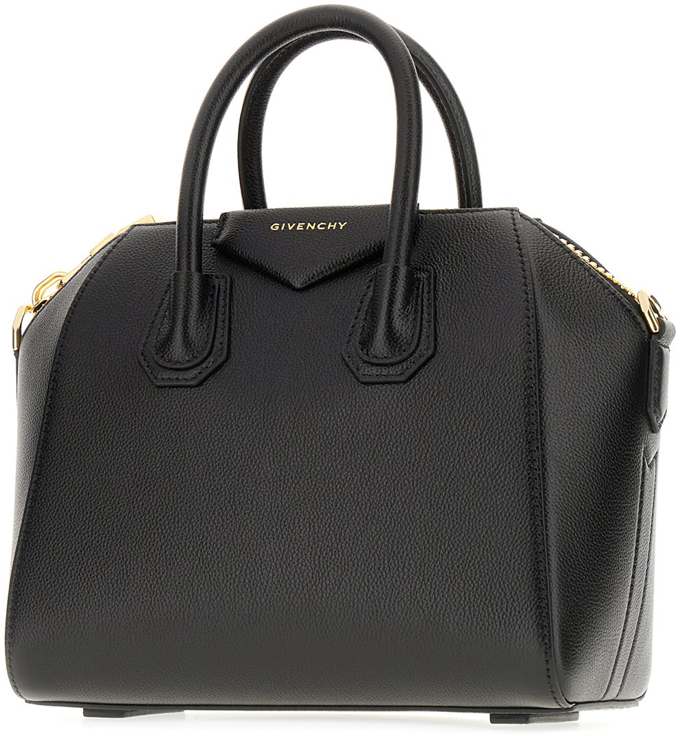 Givenchy Givenchy Black leather mini Antigona handbag Zwart