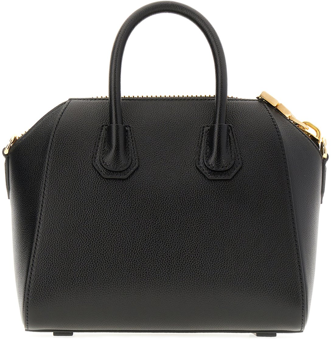 Givenchy Givenchy Black leather mini Antigona handbag Zwart