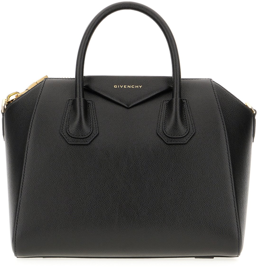Givenchy Givenchy Black leather small Antigona handbag Zwart