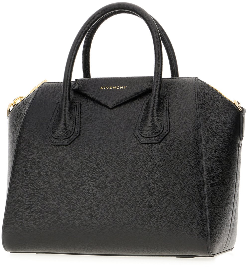 Givenchy Givenchy Black leather small Antigona handbag Zwart