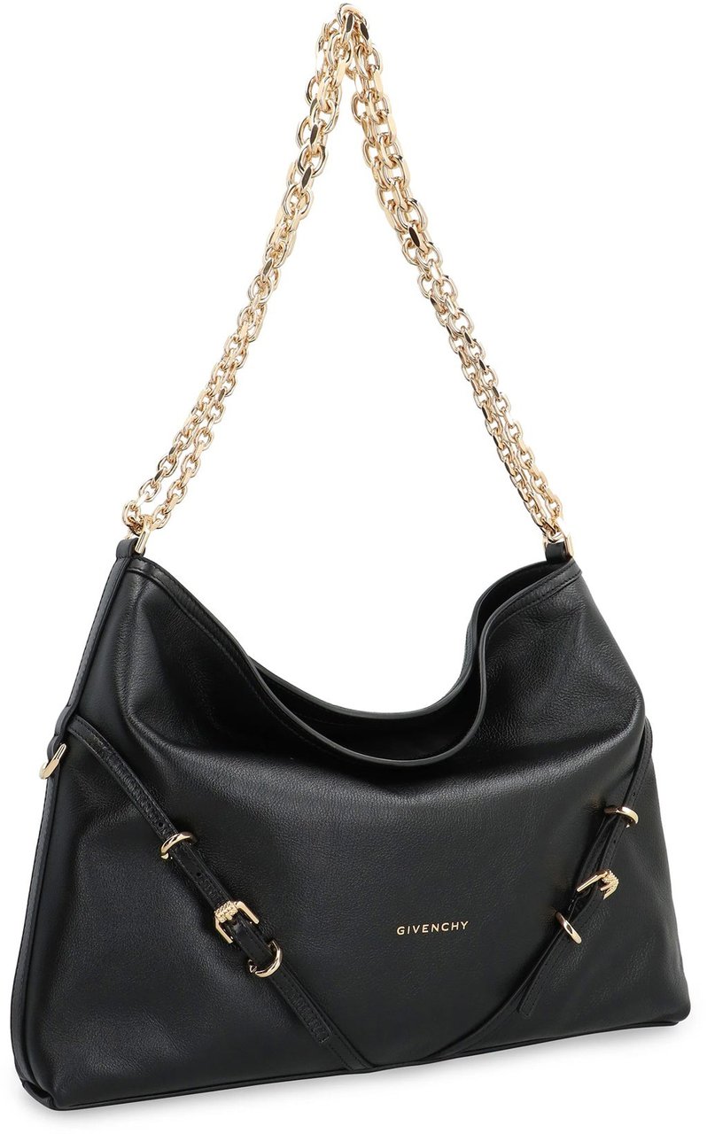 Givenchy Givenchy Medium Voyou Chain Shoulder Bag Zwart
