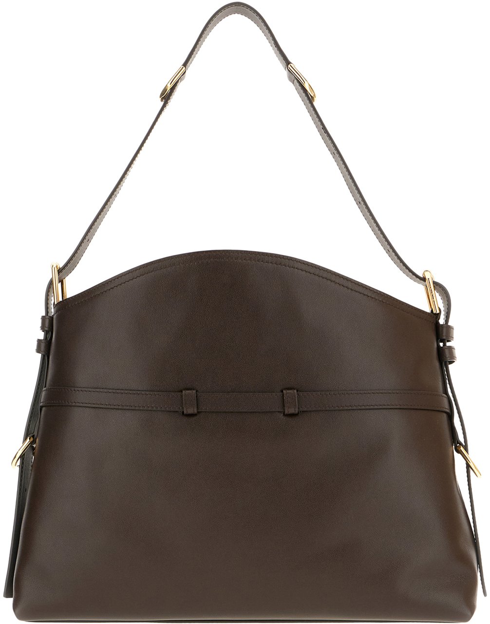 Givenchy Givenchy Chocolate leather medium Voyou shoulder bag Bruin