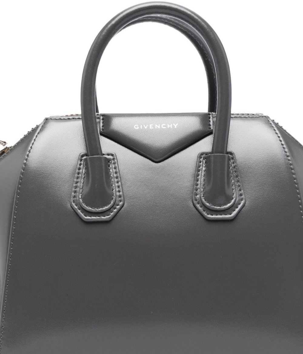 Givenchy Structured Grey Handbag in Silk and Nylon Grijs