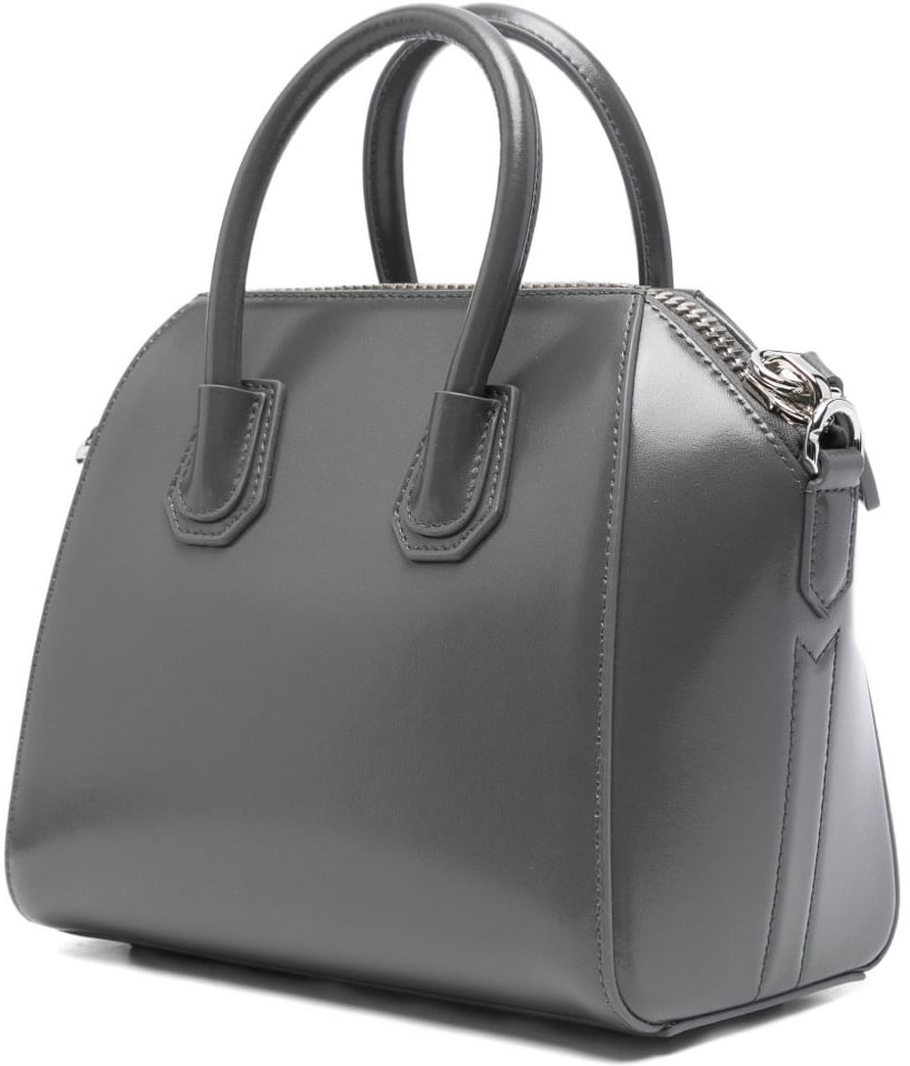 Givenchy Structured Grey Handbag in Silk and Nylon Grijs