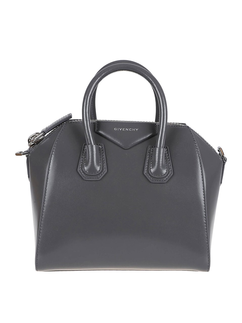 Givenchy Mini Handbag In Smooth Box Calfskin Grijs