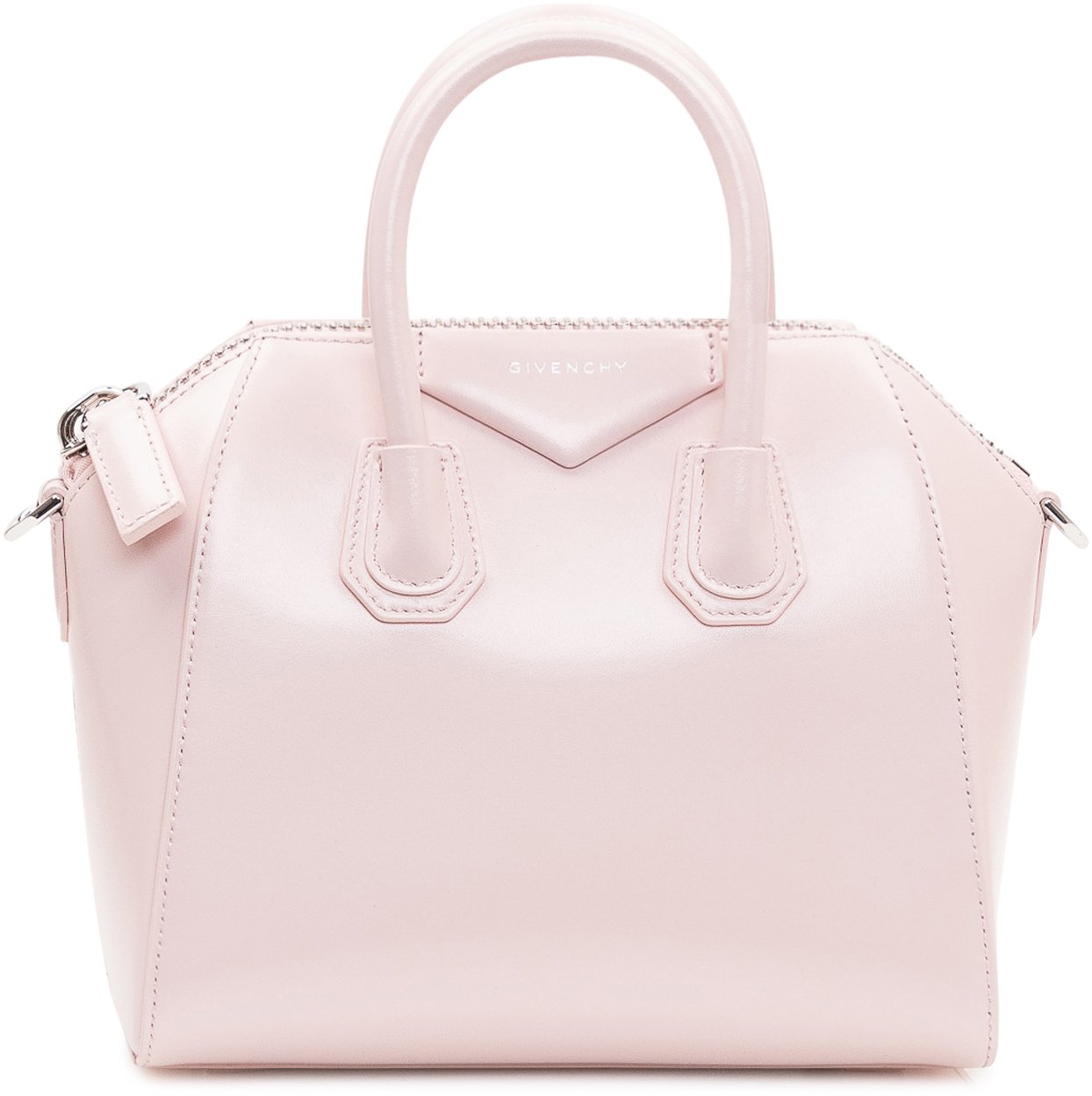 Givenchy Borsa Antigona Mini con Doppio Manico e Tracolla Roze