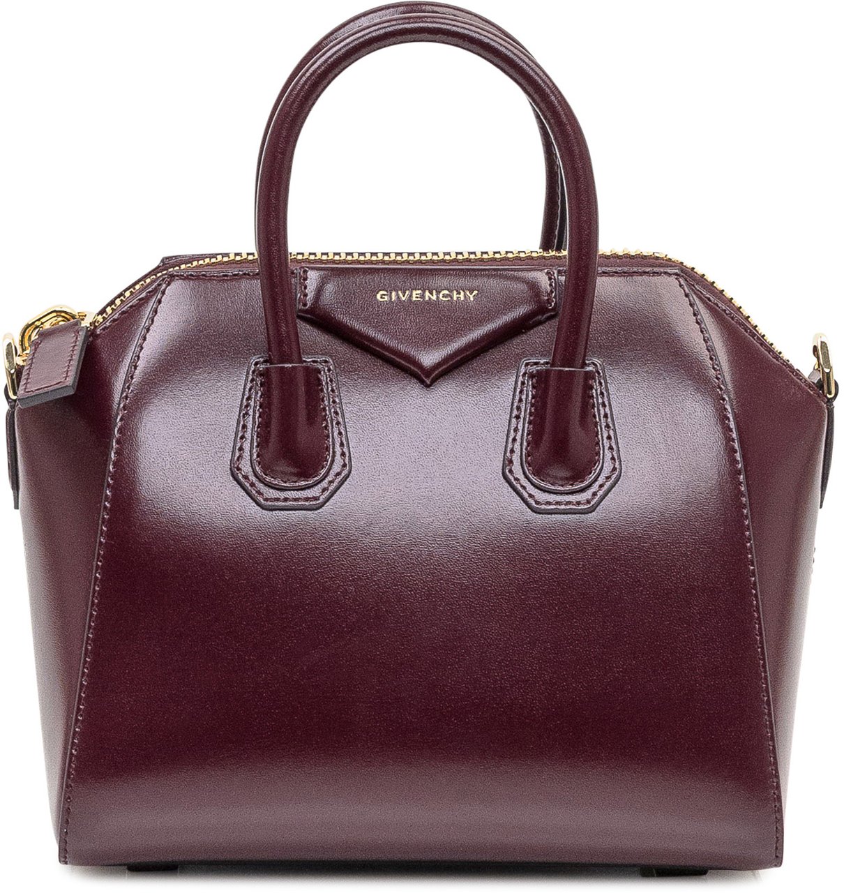 Givenchy Givenchy Borsa a Mano Bordeaux in Pelle Rood