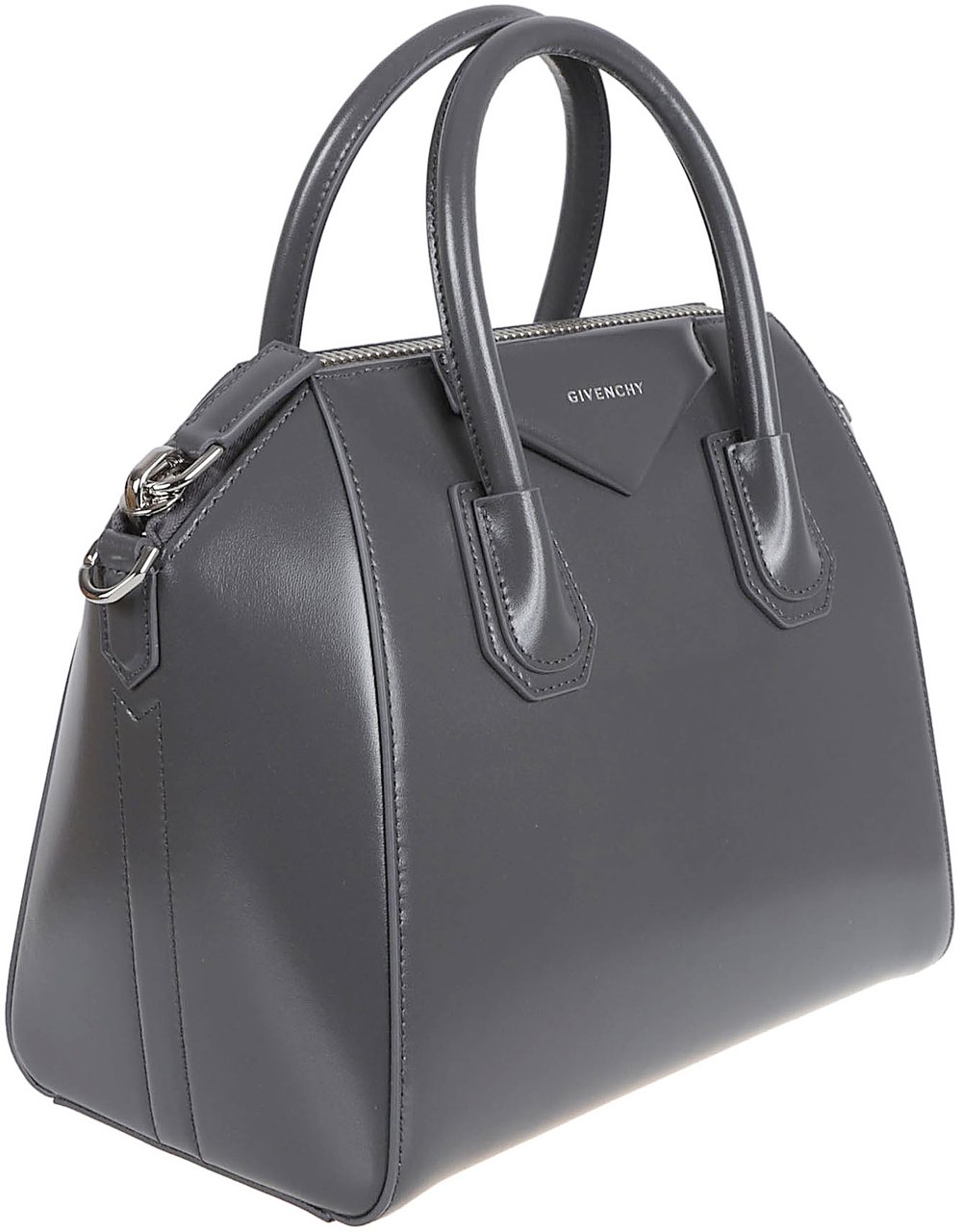 Givenchy Small Structured Calfskin Bag Grijs