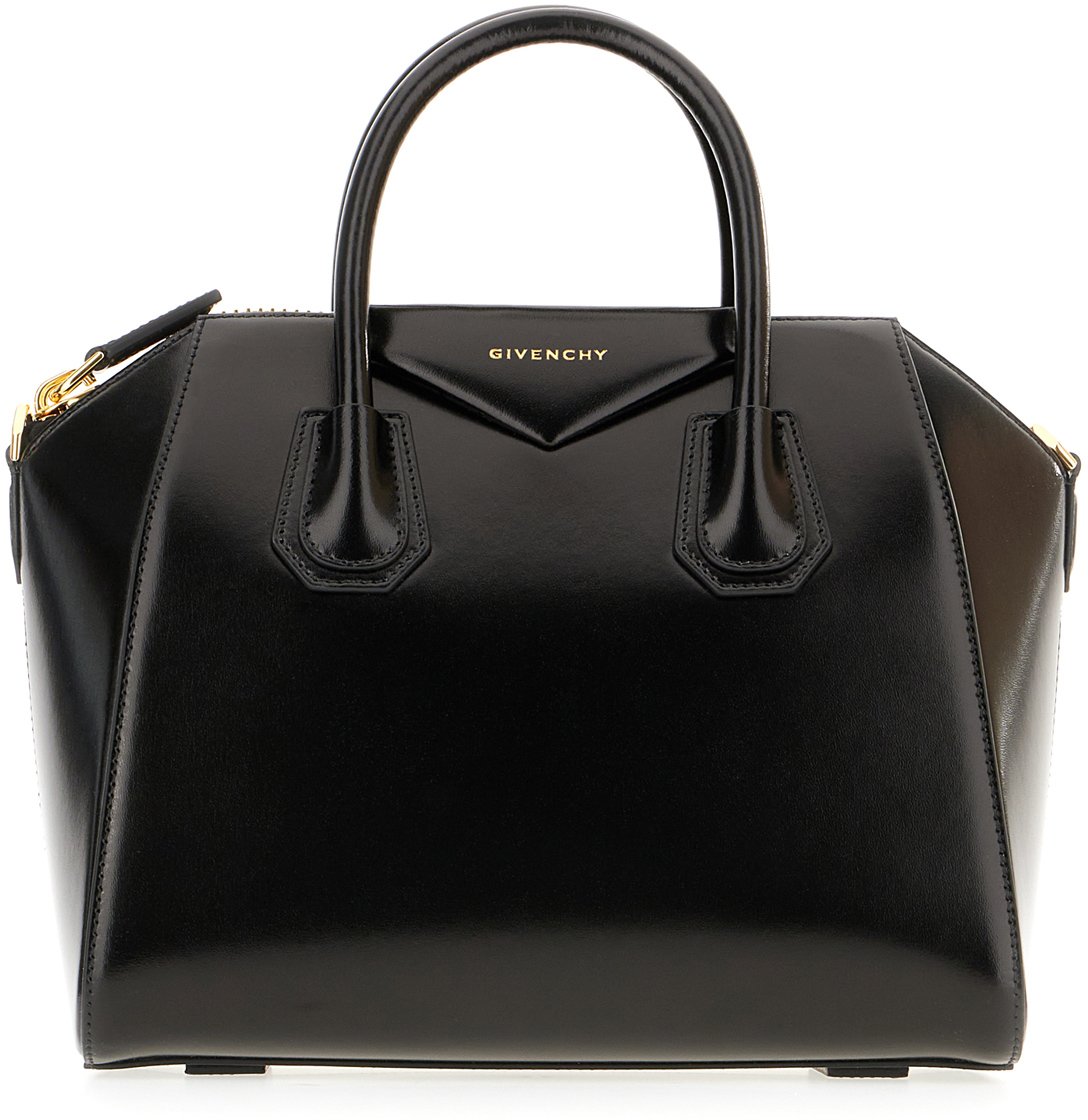 Givenchy Givenchy Black leather small Antigona handbag Zwart