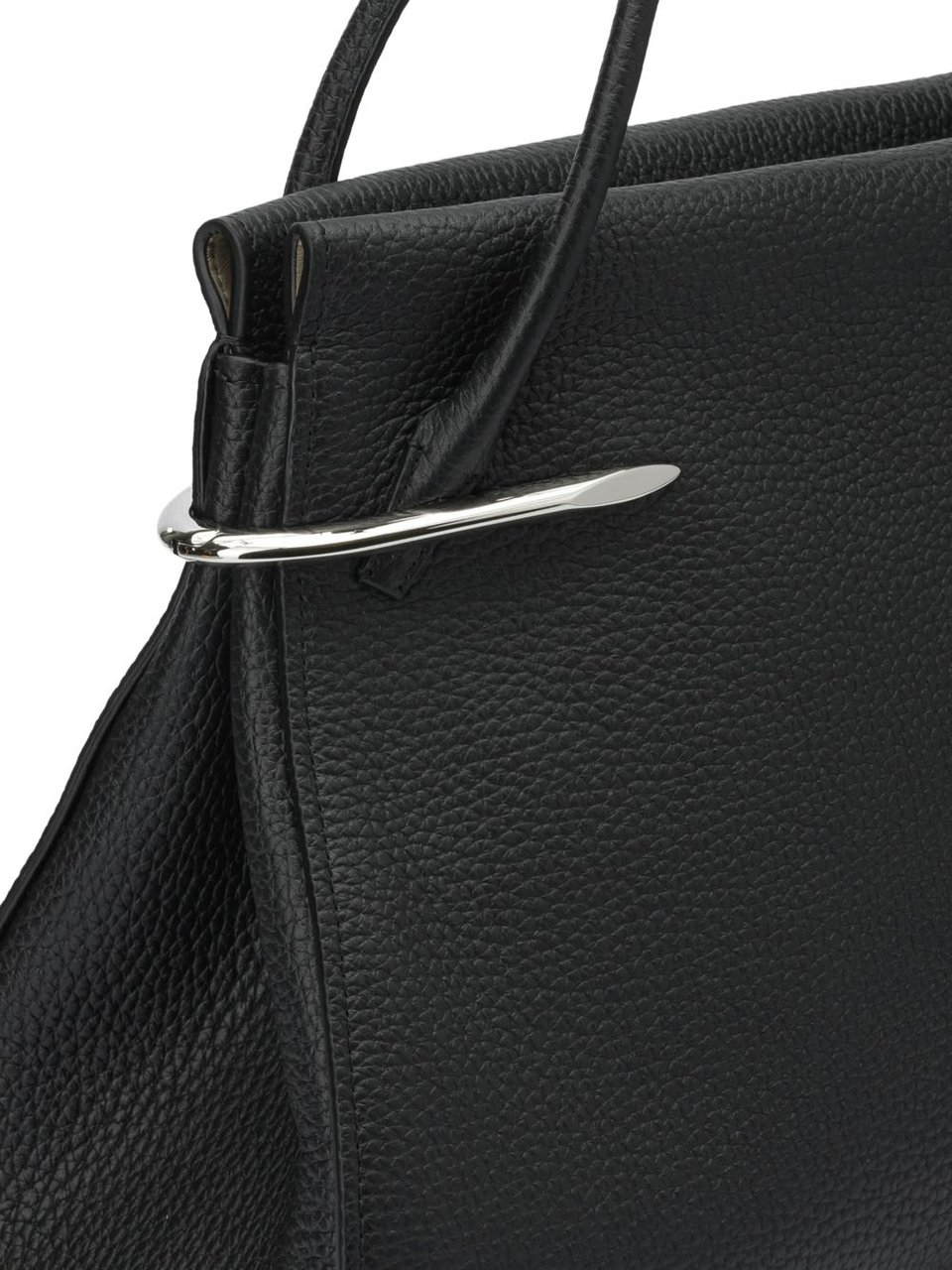 Givenchy Textured Black Handbag with Silver-tone Accents Zwart