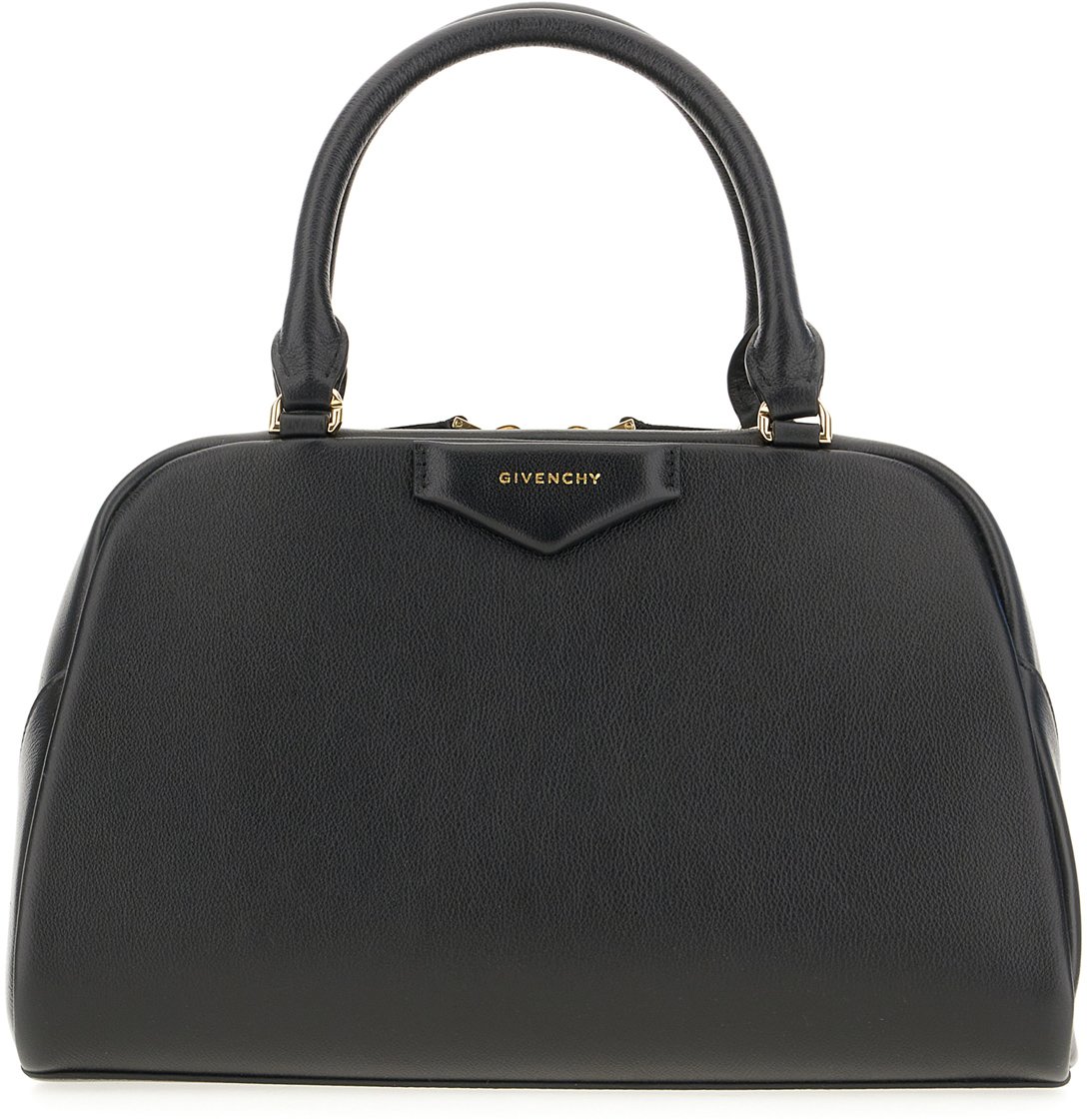 Givenchy Black leather medium Antigona East-West Soft handbag Zwart