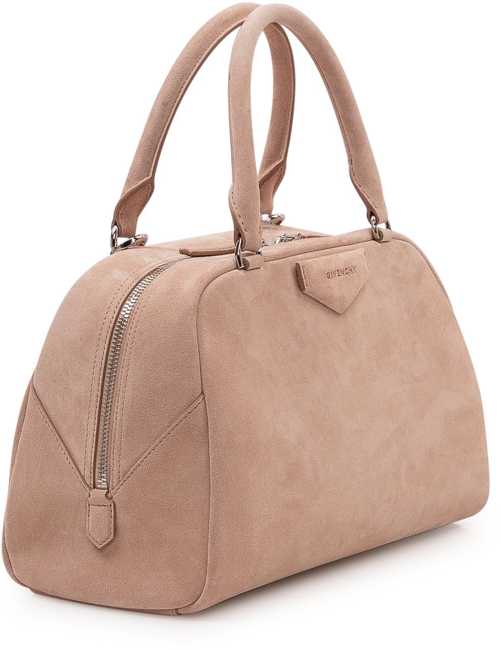Givenchy Borsa Antigona East Medium in Pelle Scamosciata Roze