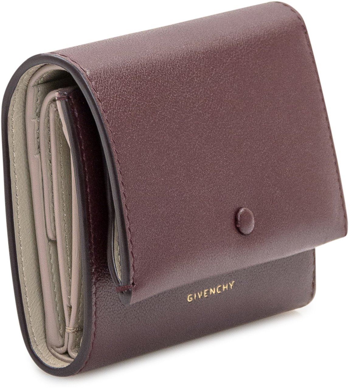 Givenchy Givenchy Portafoglio Mini Trifold in Pelle Rood
