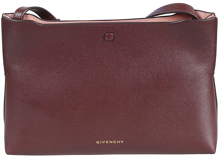 Givenchy Smooth Leather Rectangular Day Clutch Bag Grijs
