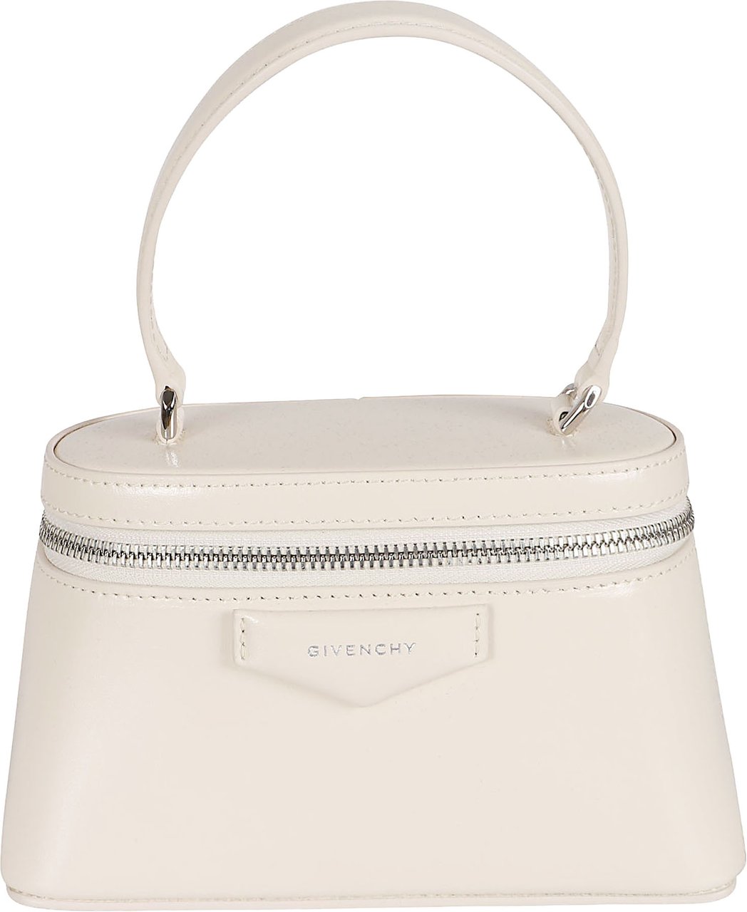 Givenchy Boxy Calf Leather Travel Handbag Neutraal