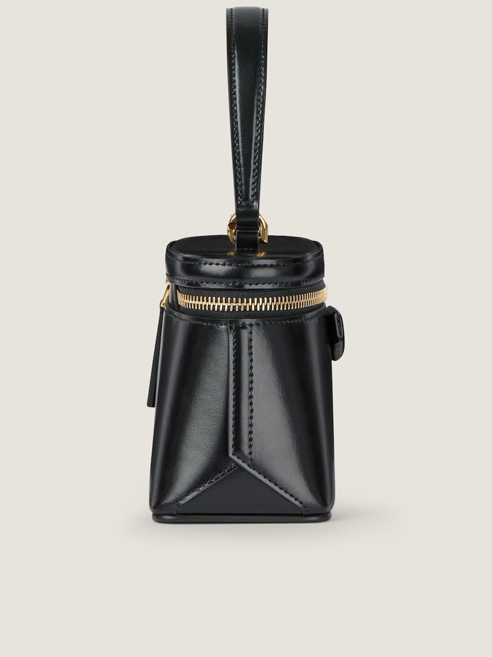 Givenchy Structured Calf Leather Shoulder Bag With Chain Strap Zwart