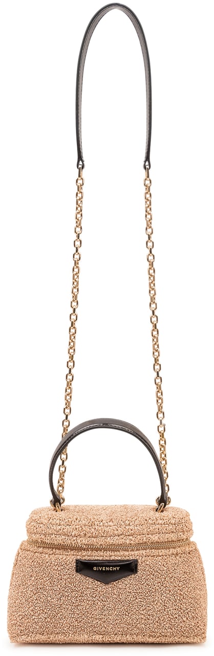 Givenchy Borsa Antigona Vanity con Manico Singolo e Zip Beige