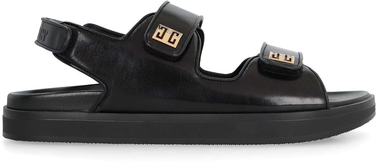 Givenchy 4G leather sandals Zwart