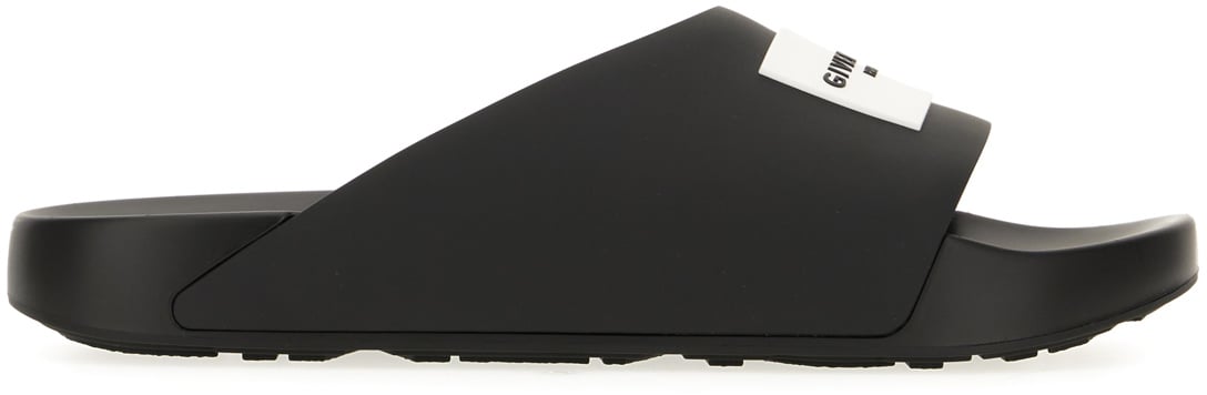 Givenchy Givenchy Black rubber slippers Zwart