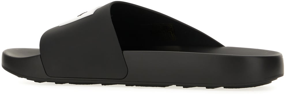 Givenchy Givenchy Black rubber slippers Zwart