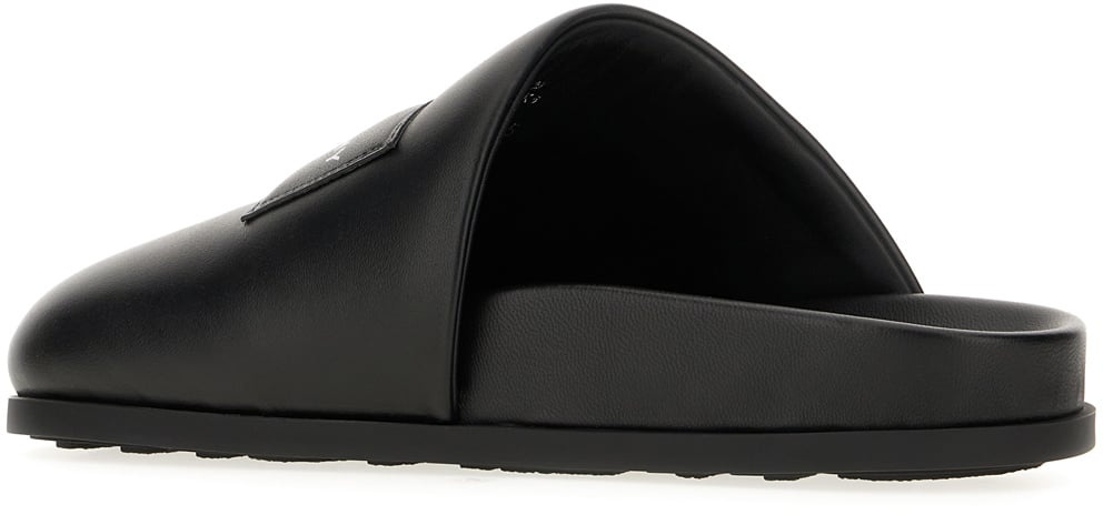 Givenchy Givenchy Black nappa leather mules Zwart