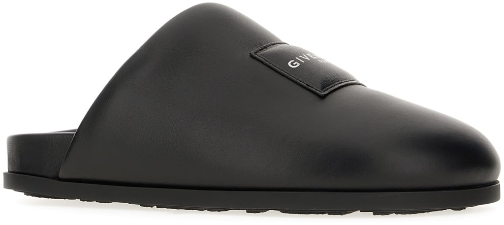 Givenchy Givenchy Black nappa leather mules Zwart
