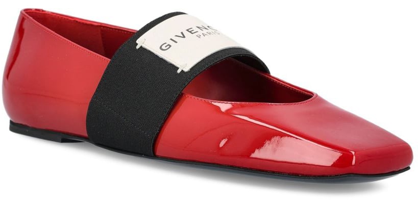 Givenchy Flat Shoes Red Rood