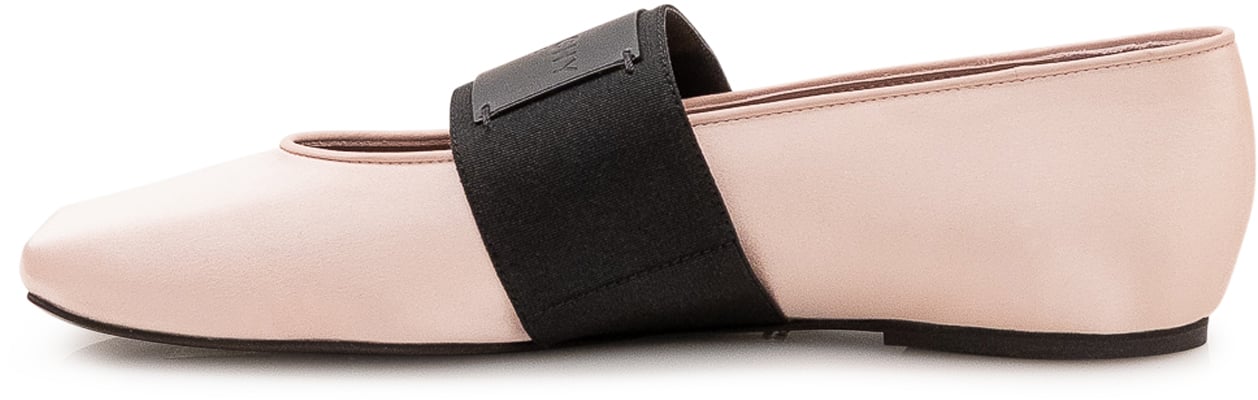 Givenchy Ballerine con Punta Quadrata e Fascia Roze