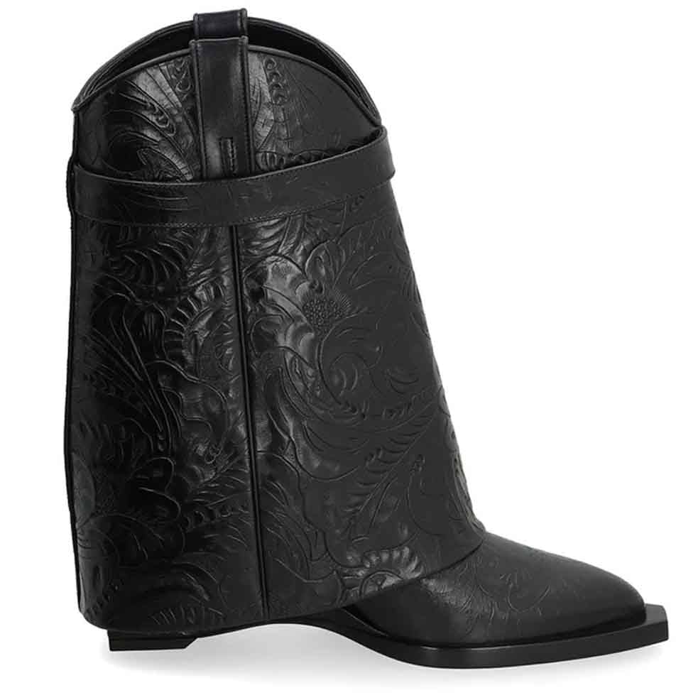 Givenchy Givenchy Lock Cowboy Boots Zwart