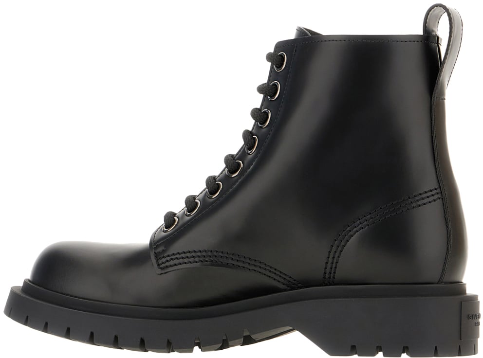 Givenchy Givenchy Black leather ankle boots Zwart