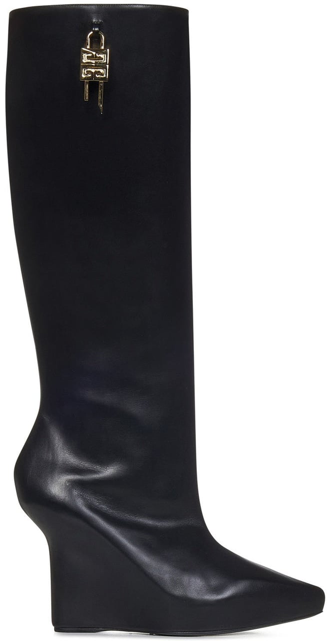 Givenchy G-Lock Leather Boots Zwart