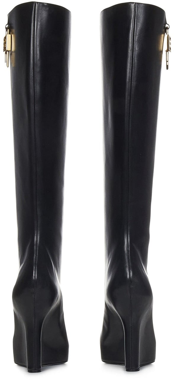 Givenchy G-Lock Leather Boots Zwart