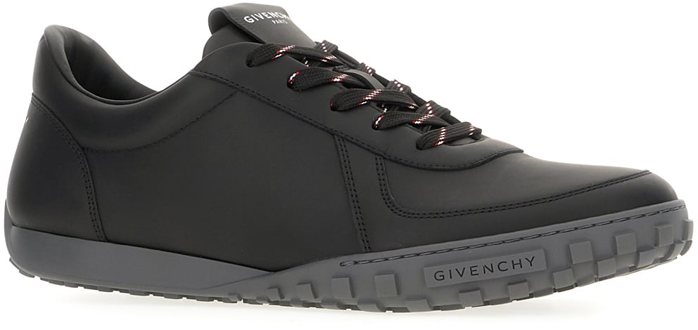 Givenchy Givenchy Black leather Glide sneakers Zwart