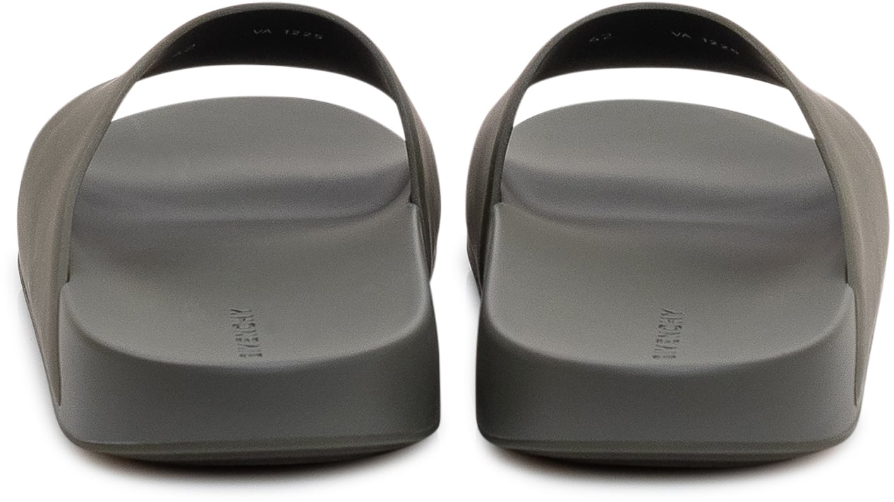 Givenchy Sandali Slide con Fascia e Logo Donkergrijs