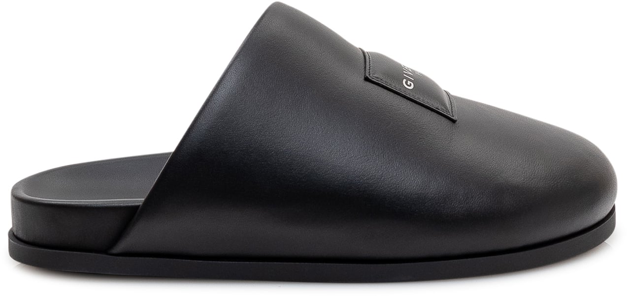 Givenchy Mules in Pelle con Logo Zwart