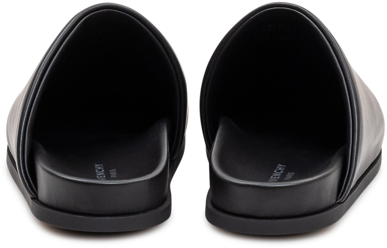 Givenchy Mules in Pelle con Logo Zwart