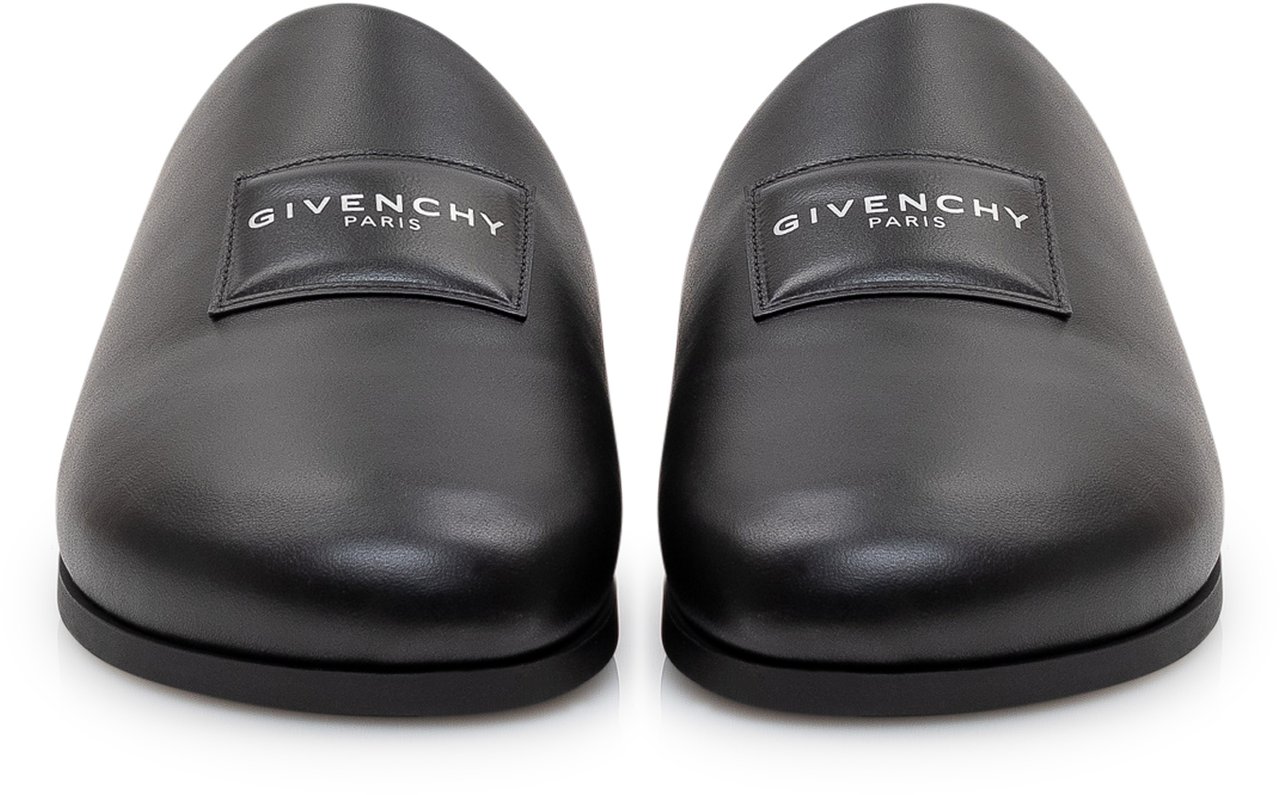Givenchy Mules in Pelle con Logo Zwart