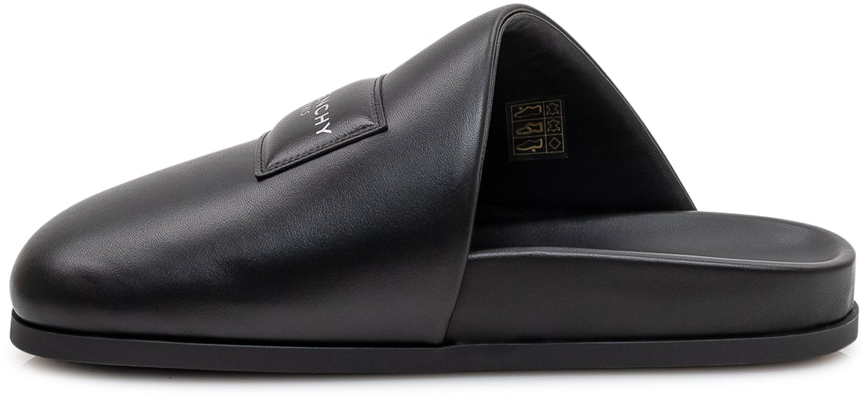 Givenchy Mules in Pelle con Logo Zwart