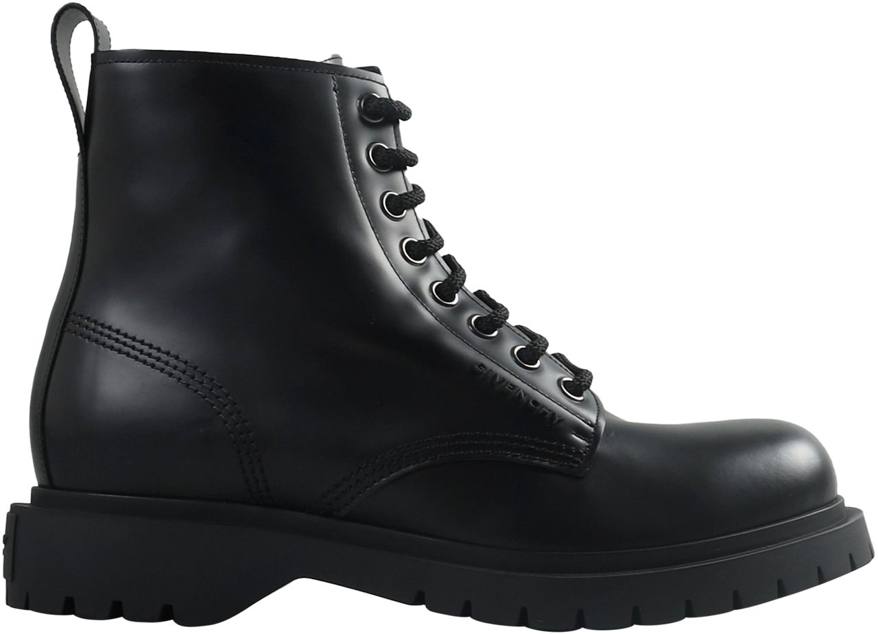 Givenchy Combat Lace Up Boots Zwart