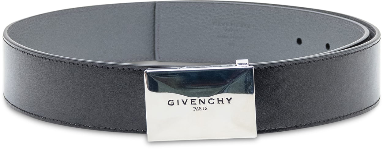 Givenchy Cintura con Fibbia Logo Zwart