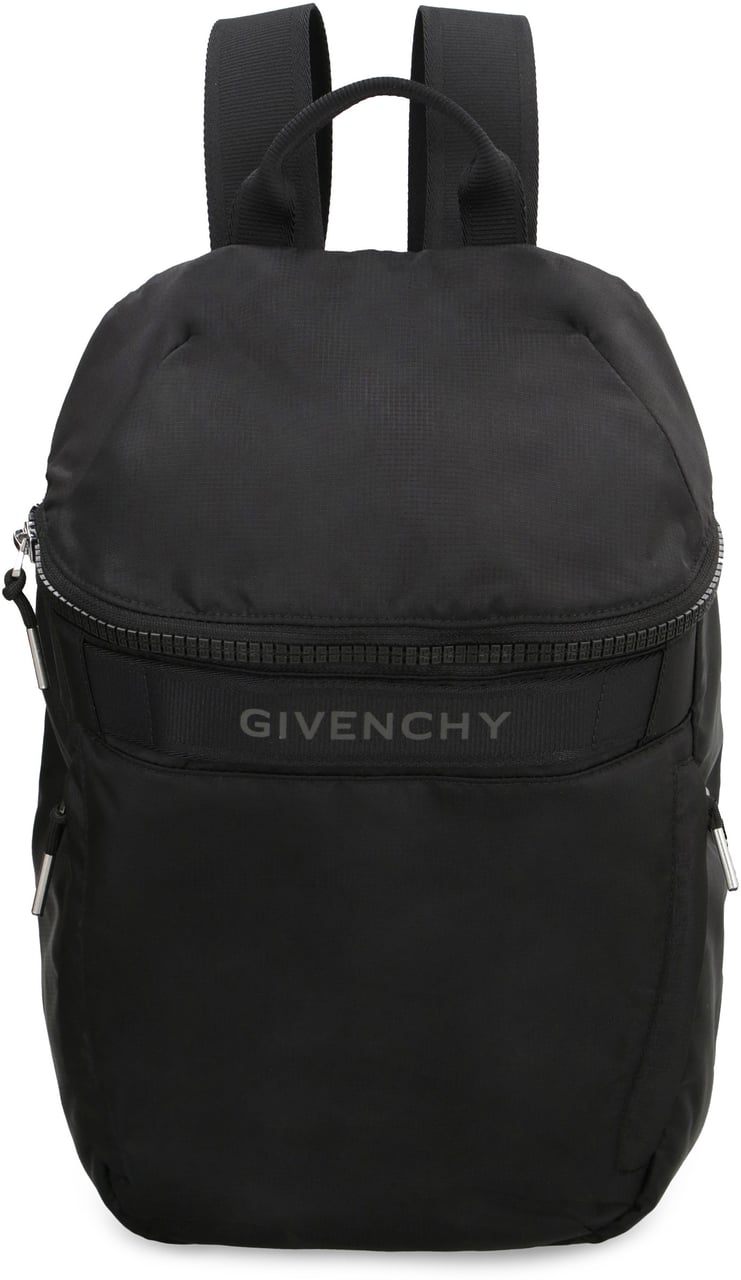 Givenchy G-Trek Logo detail nylon backpack Zwart