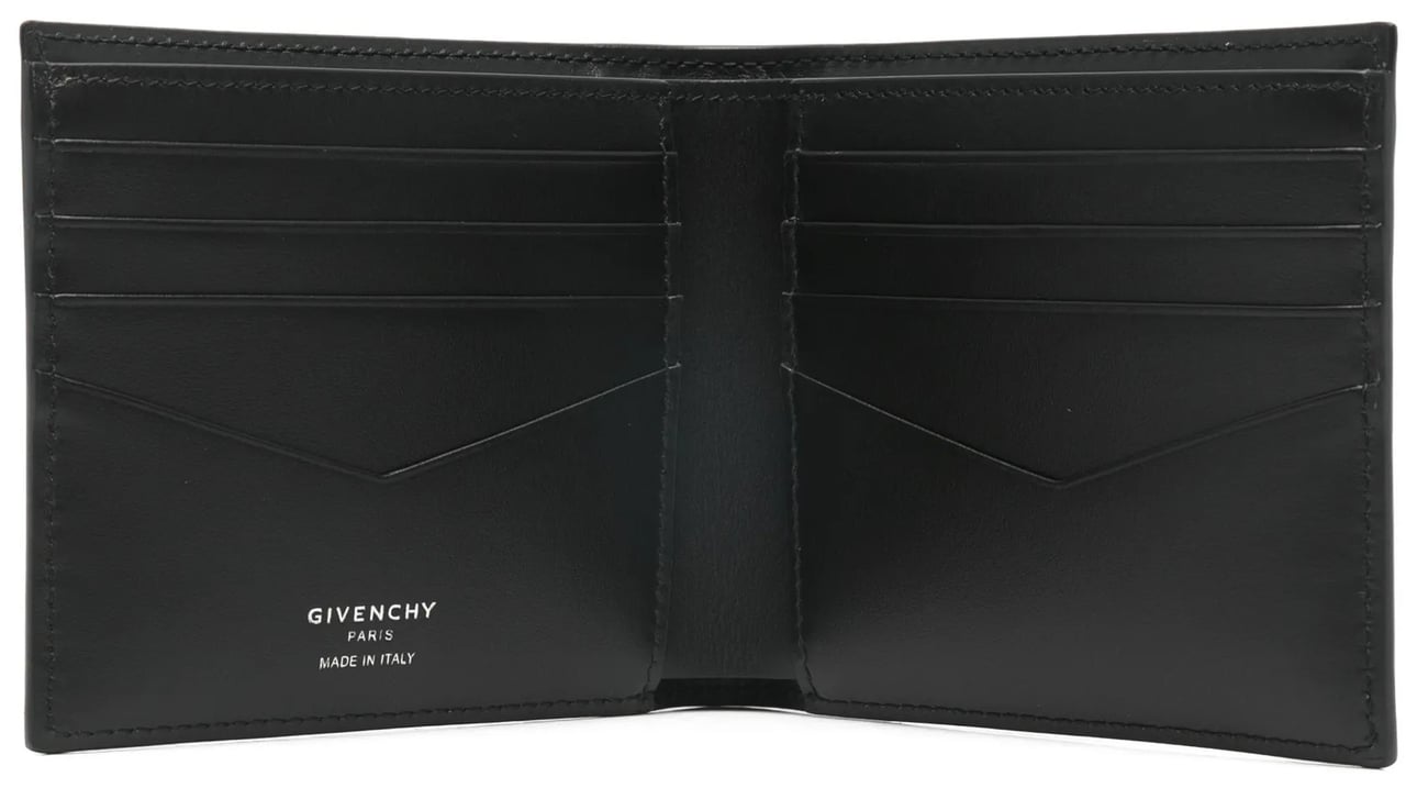 Givenchy Padded Billfold Black Calf Leather Wallet Zwart