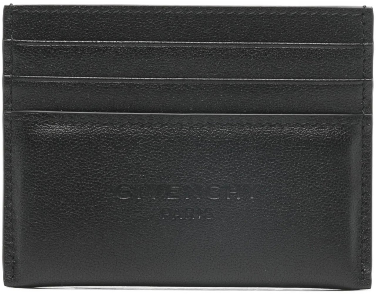 Givenchy Padded 2X3Cc Minimalist Calf Leather Cardholder Zwart