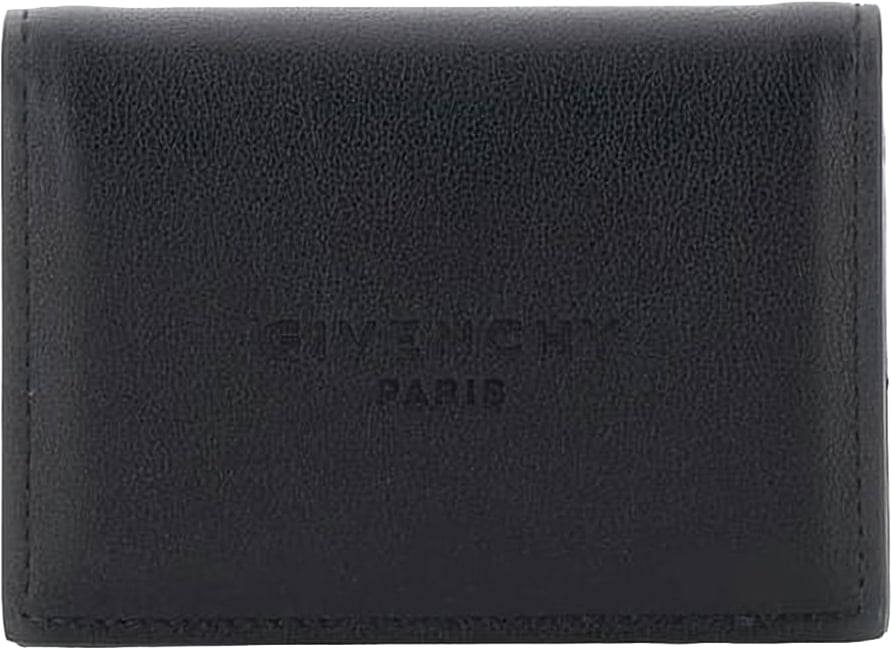 Givenchy Black Antigona Calf Leather Wallet Zwart