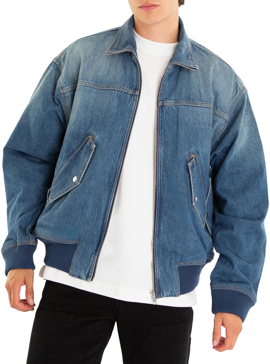 Givenchy Heren Givenchy Bomber Medium Blue Blauw