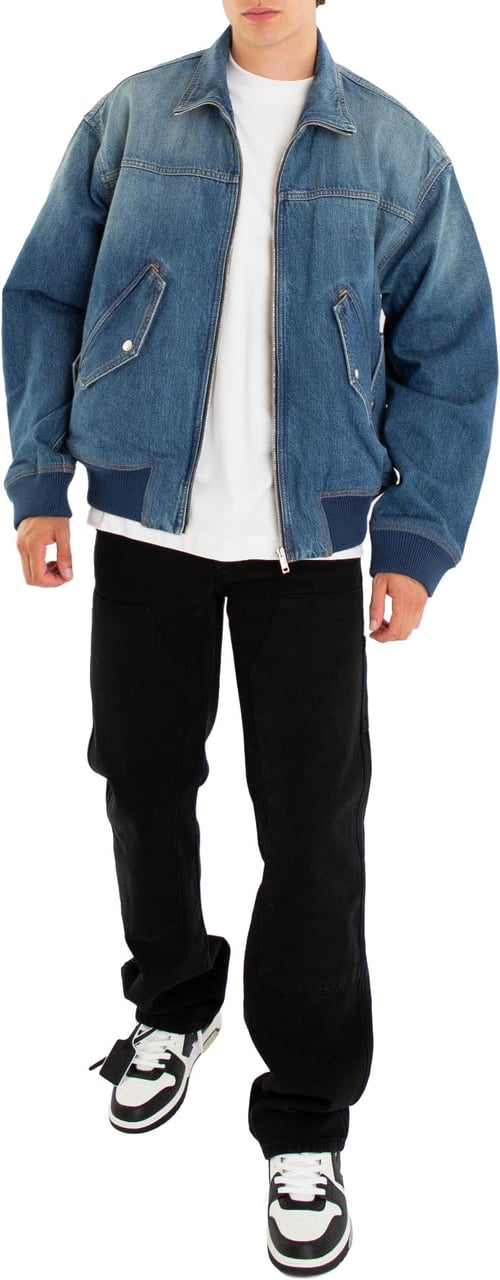 Givenchy Heren Bomber Medium Blue jas Blauw