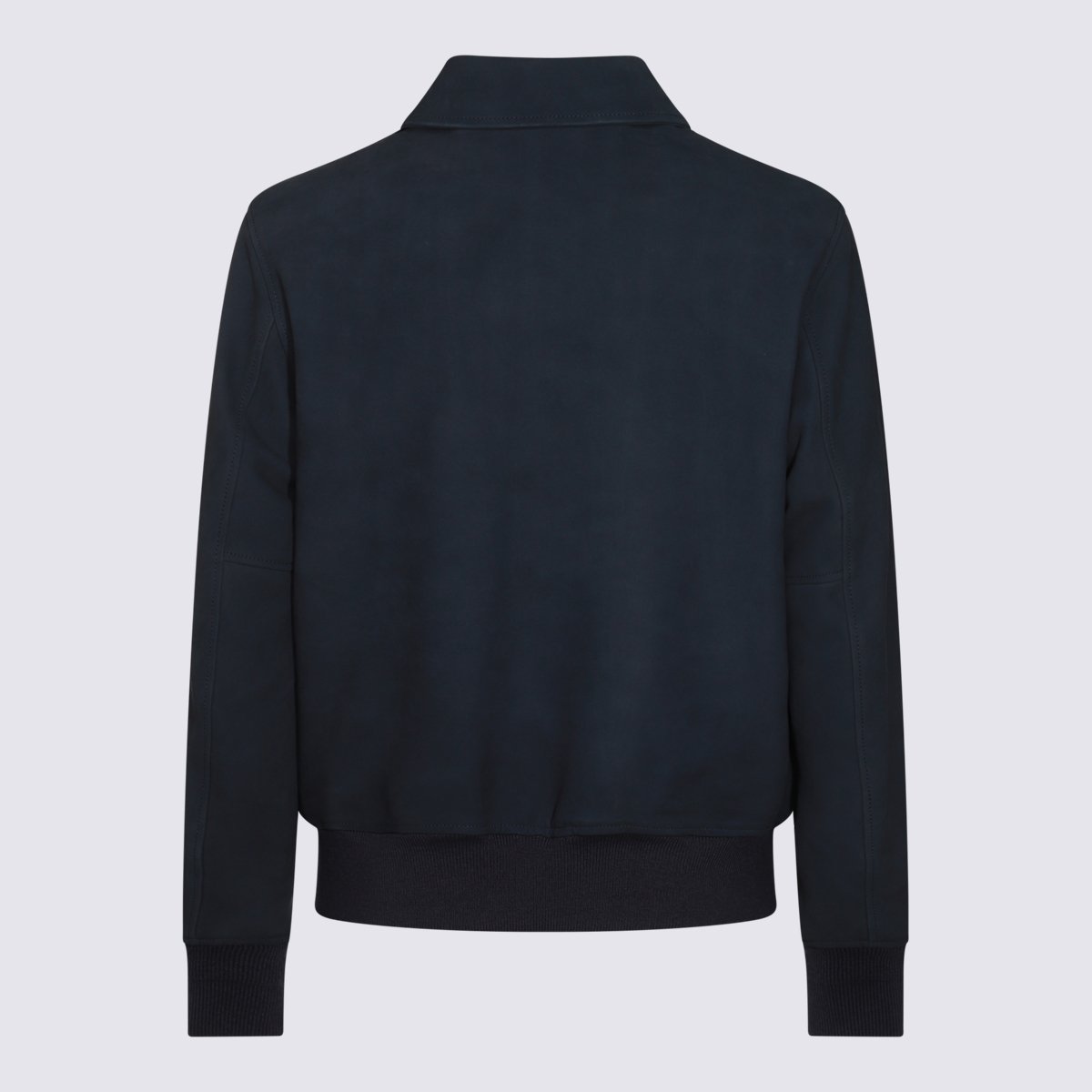 Givenchy Front-Zipper Minimalist Jacket With Classic Collar Zwart