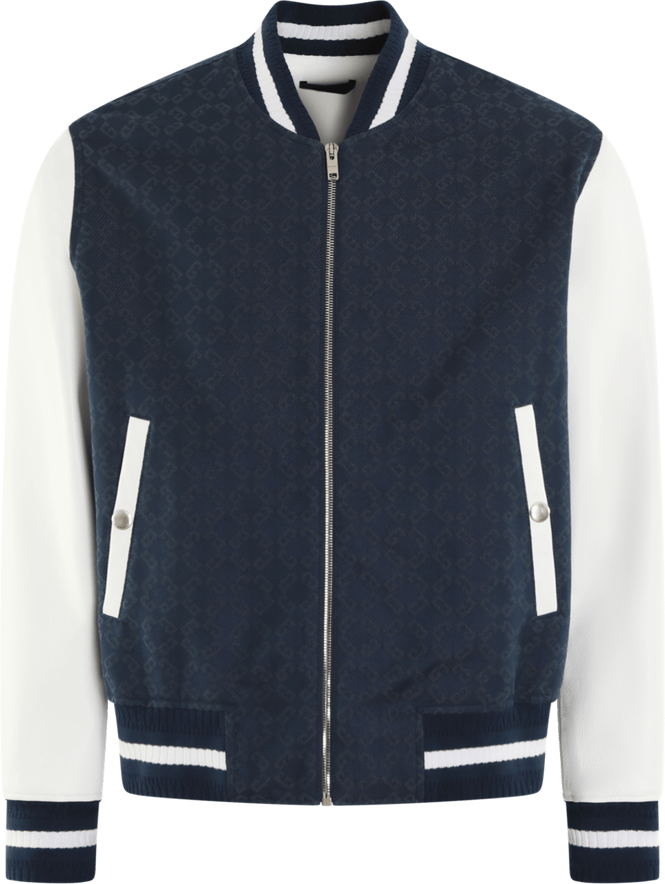 Givenchy Heren Bomber Blauw/Wit Blauw
