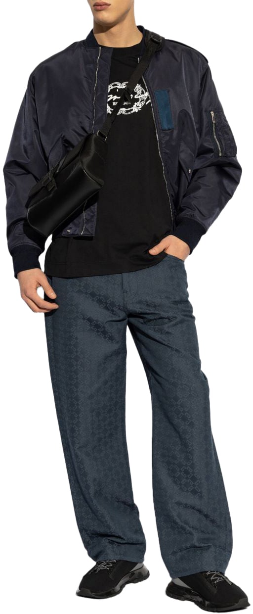 Givenchy Coats Blue Zwart