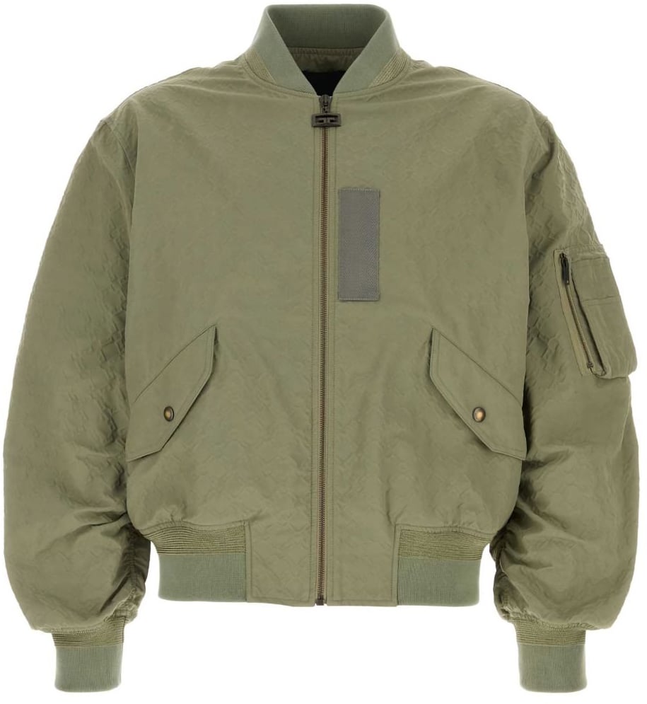 Givenchy Coats Green Groen